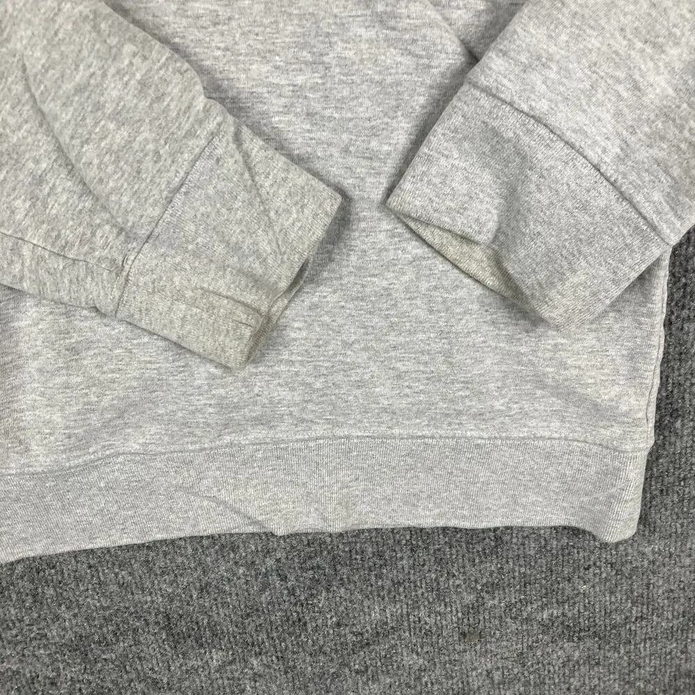 The North Face Hoodie Mens Size S‎ Gray Pullover Logo Fleece Outdoor Sweatshirt